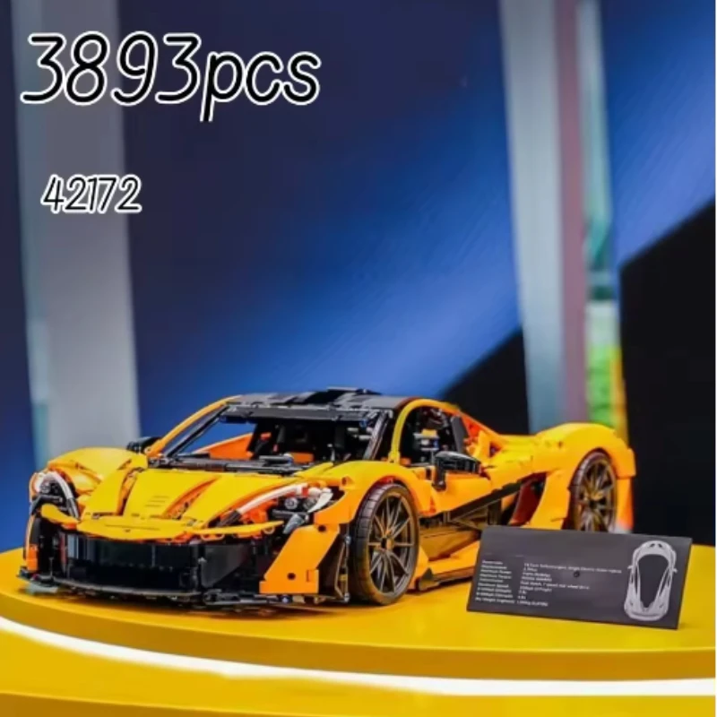

3893Pcs Technical Building Blocks Compatible 42172 Mclaren P1 Moc Bricks Model for Adults Sports Car Toys for Boy Christma Gifts