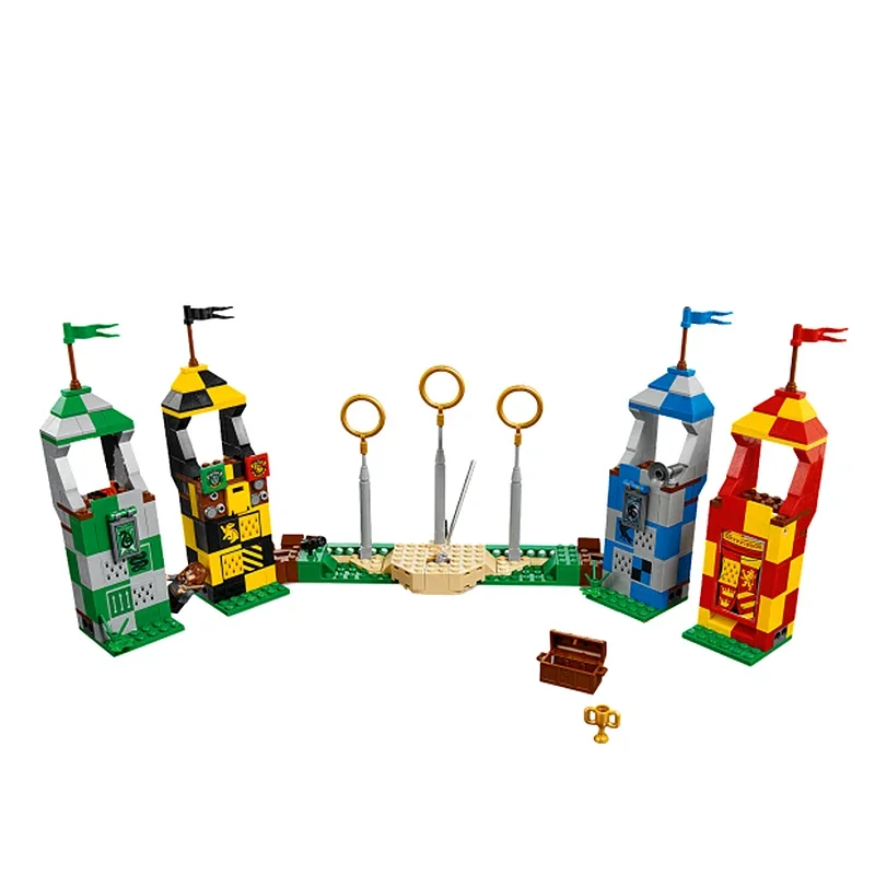 Creative Academy of Magic Series Quidditch Air Race Building Blocks 75956 Model Ball Game Assemble Brick Toys Kid Boy Adult Gift