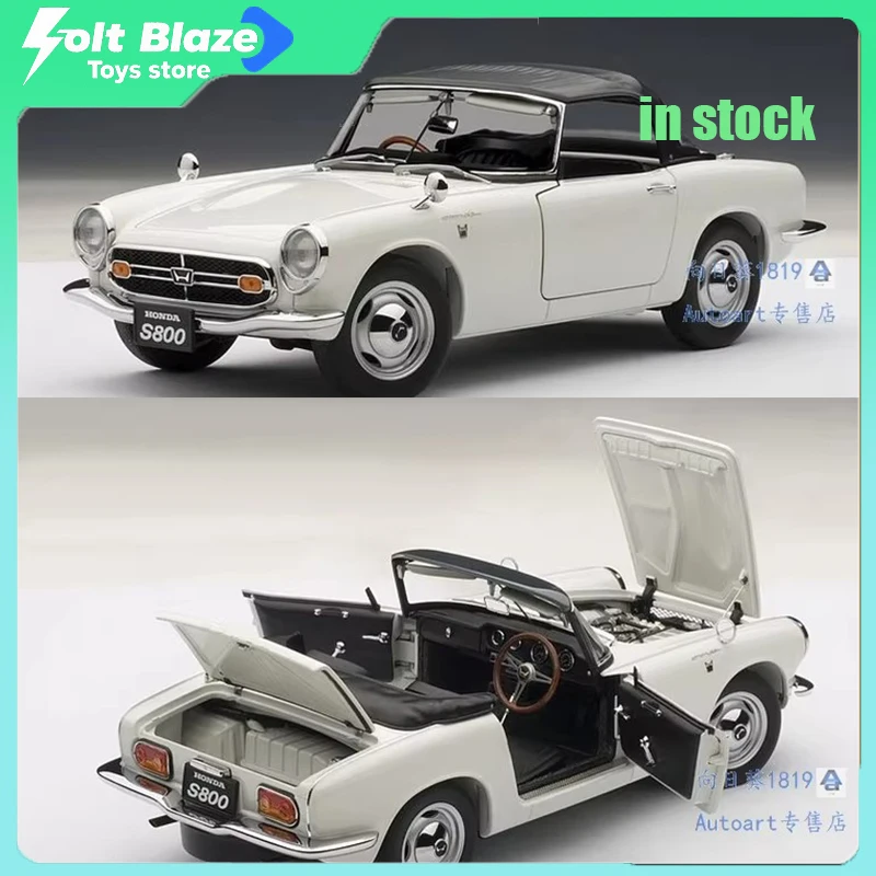 

AUTOart 1/18 Scale Honda S800 Convertible Diecast Alloy Car Model Room Display Models Simulation Collection Cars for Boy Gifts