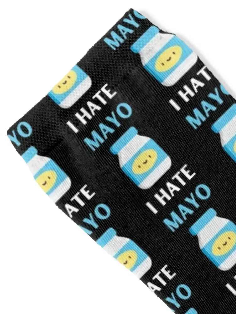 I HATE MAYO FOR MAYONNAISE HATERS Socks bright garter Rugby christmas gift Socks Man Women's