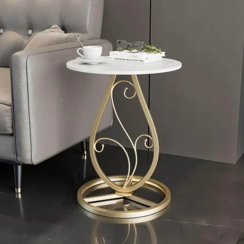 

Simple stone coffee table, scratch-resistant, wear-resistant and easy to clean, creative small apartment