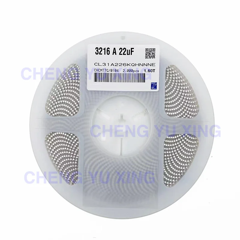 

1206 22uF 10% 16V X5R,CL31A226KOHNNNE，1206 226KO，2000 PCS， SMD Capacitor