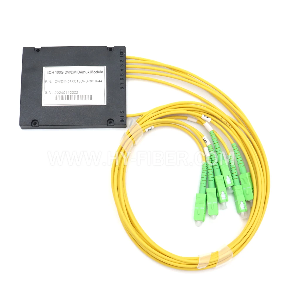 Single Fiber Optical Module, 100G DWDM, 4CH, C17 ~ C61, FTTX ITU, SC, FC, LC