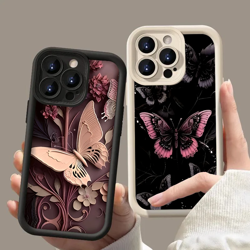 

Butterfly Pattern Silicone Soft Phone Case For Xiaomi Mi 11 Lite 5G 4G 14T 14 13T 13 12T 12 Poco X6 X5 X3 F5 F6 M6 Pro 4G Cover