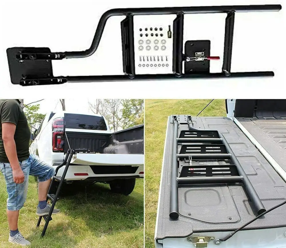 Foldable Rear Tailgate Foot Step Ladder Fits for Jeep Gladiator 2020-2023