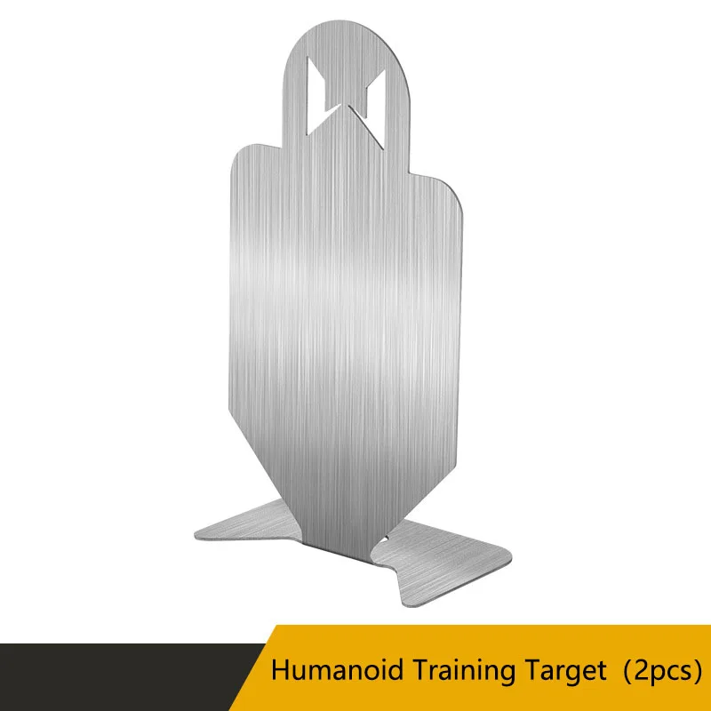 Humanoid Training Target, Stainless Steel Material, Laser Cutting, Strong Impact Resistance, Reserve Fixed Hole Positions, 2Pcs