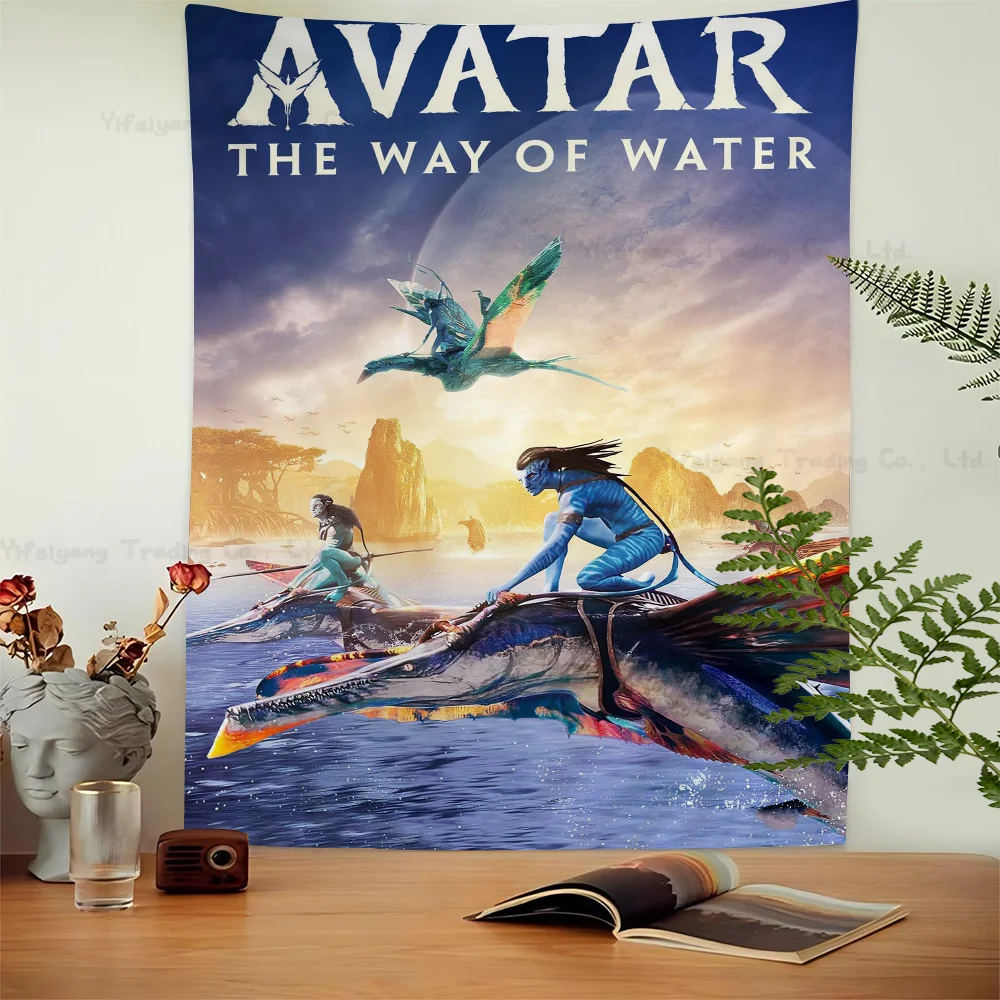 

A-Avatar 2 Movie Cartoon Tapestry Wall Hanging Decoration Household Home Decor