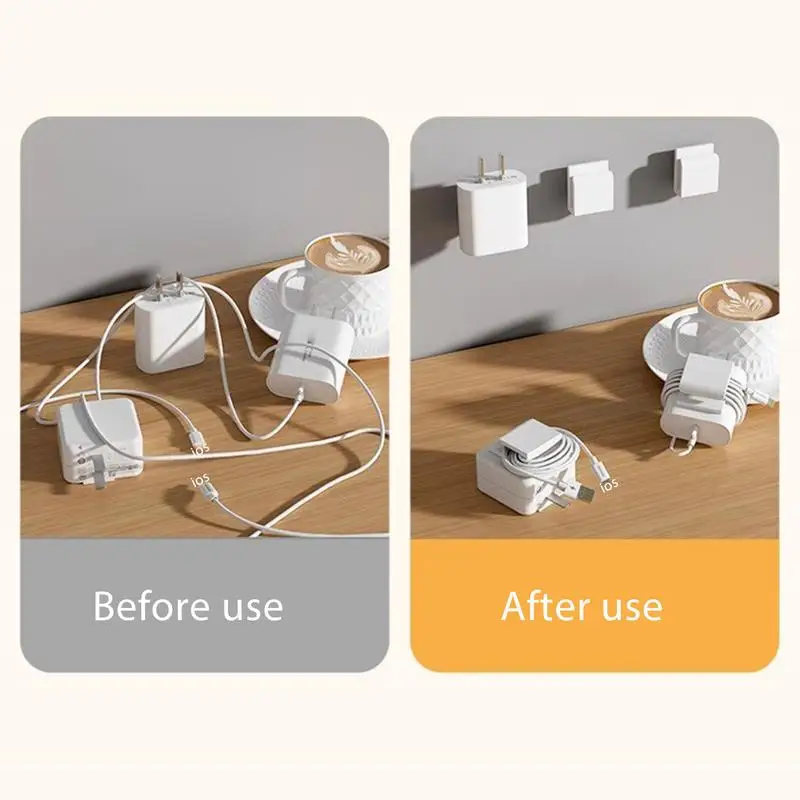 Charger Cable Holder Cable And Charger Multi-function Tidy Clips Non-marking Hook Cable Retainer For Mixer Toaster Juicer