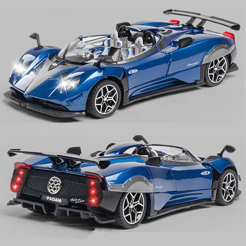 

1:32 Pagani Zonda HP Barchetta Alloy Concept Модель спортивного автомобиля Литой под давлением Металлический гоночный супермобиль Модель автомобиля Звук Свет Подарок для детей