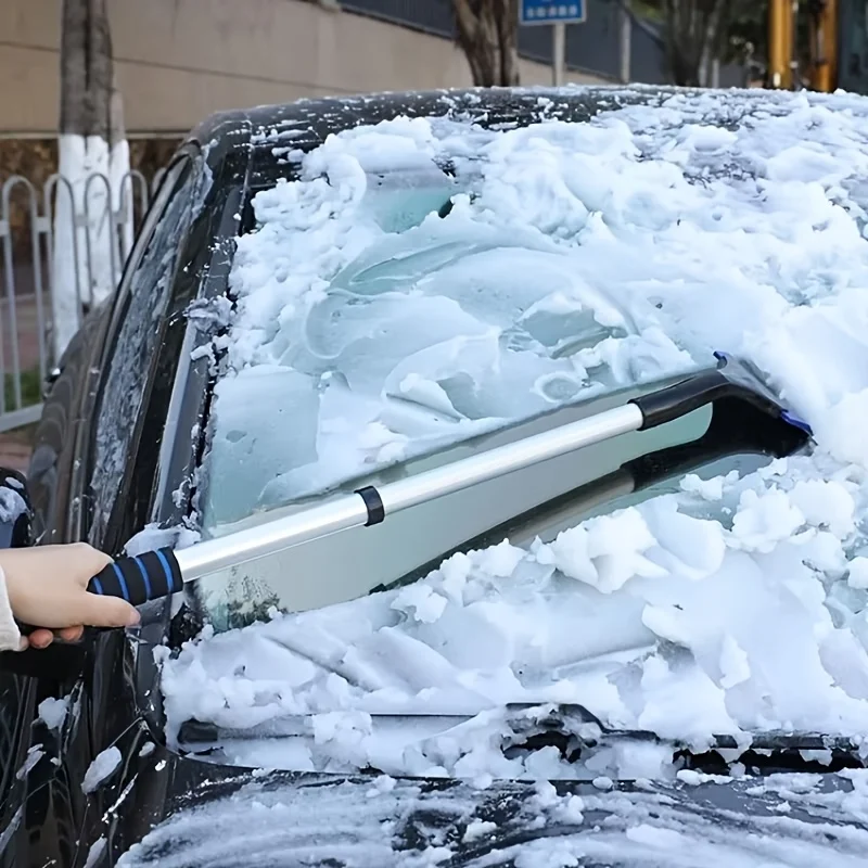 1Pc 2 Styles Adjustable Snow Brush For Cars, Trucks And Suvs, Windshield & Window Cleaning Brush, No Electric Wiper Required