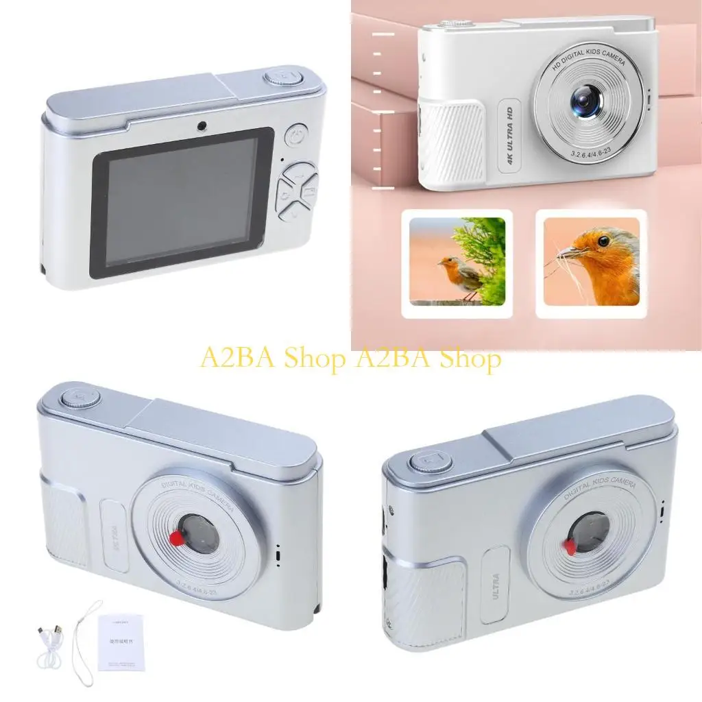 

A2BA Youth Camera Double Lens 44Million 3280x2160 TypeC Charging for Children Boy