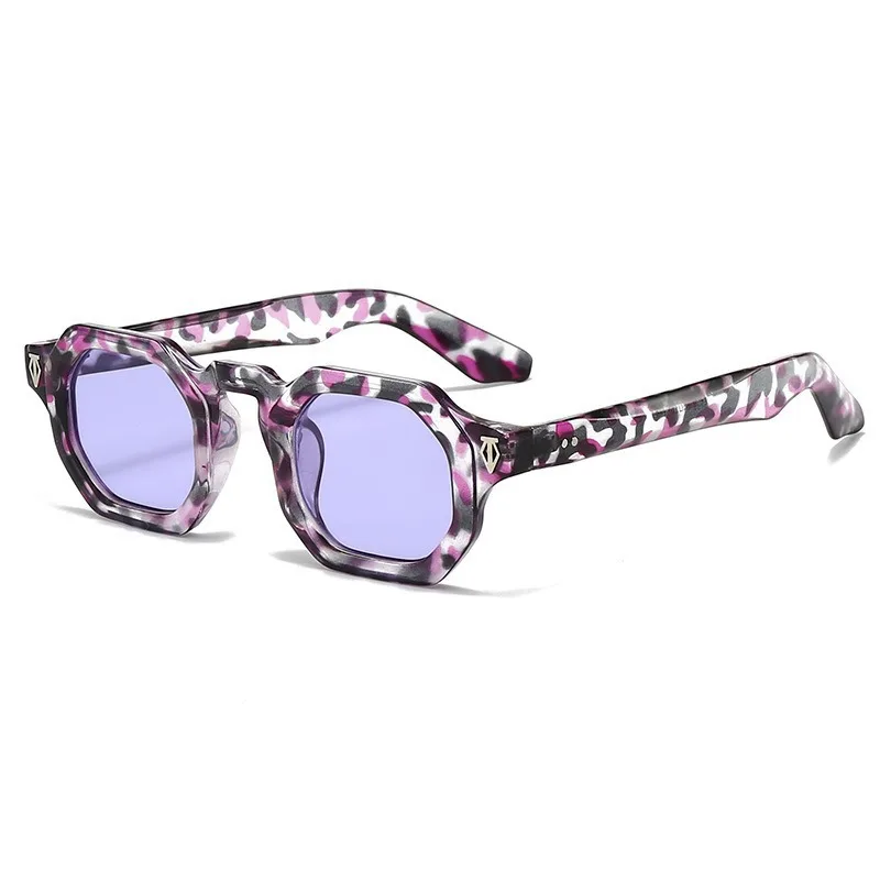 

Y2K Retro Leopard Print Sunglasses Women Men UV400 Vintage Shades Summer Sun Protection Fashion Eyewear