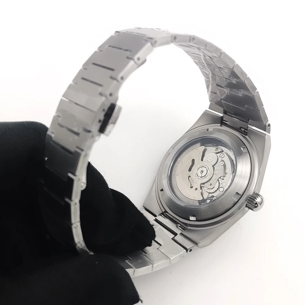 40mm homem relógio favo de mel mostrador luminoso nh35 relógios mecânicos automáticos para homem high-end safira à prova dwaterproof água