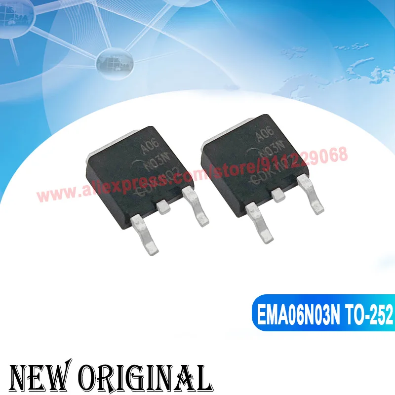 (5piece) 4N0605 IPD90N06S4-05 TO-252 60V 90A / EMA06N03N A06N03N  25V 80A / D256 AOD256 150V 19A / TK8P25DA  250V 7.5A TO-252