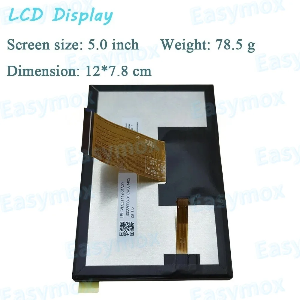 5.0 "นิ้วจอแสดงผล LCD LBL-VLSZT112-01 สําหรับรถ Cluster และแดชบอร์ดซ่อมหน้าจอ Rpelacement