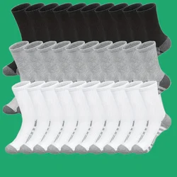 Chaussettes classiques à tube haut pour hommes, anti-alde, chaussettes décontractées en coton, chaussettes de sport unisexes, chaussettes de course et de basket-ball, haute qualité, 10 paires, 20/30 paires