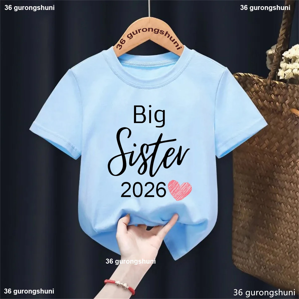 Big Brother 2026 Happy New Year Print Child T-shirt Boys Girls Outfits Clothes Party Kids T Shirt Short Sleeve Blue Tops Tee