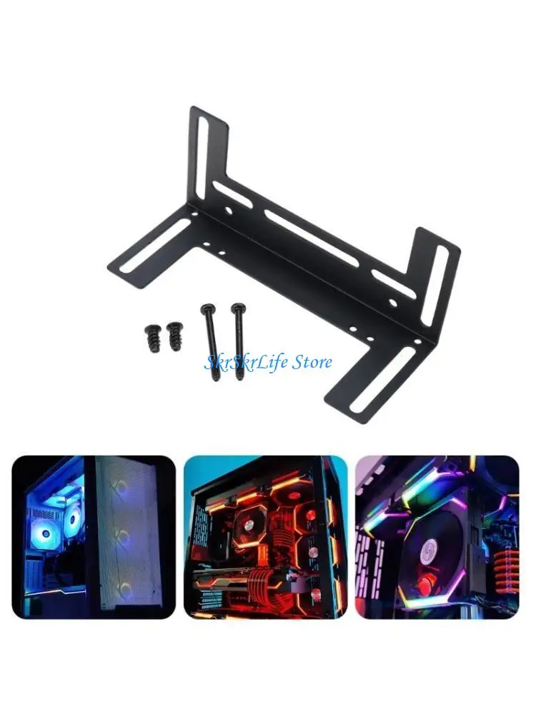 E65E Water Cooling Radiators Stand Metal Mounting Bracket for PC Heatsink Fan
