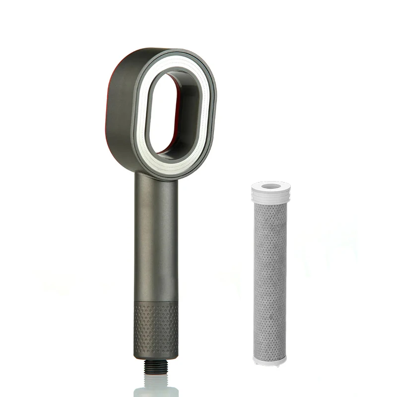 Filter Douchekop Schoonheid Hogedruk Zwarte Handgreep Douchekop Waterbesparende Filtratie Zuivering Badkamer Accessoires