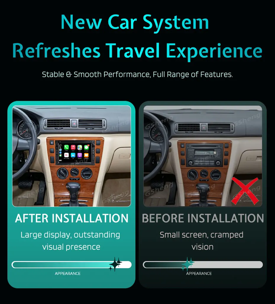 7'' Android 16 Car Multimedia Head Unit for Volkswagen Golf 4 Passat B5 Polo Transport T5 2004-2010 Wifi Touch Screen FM Audio