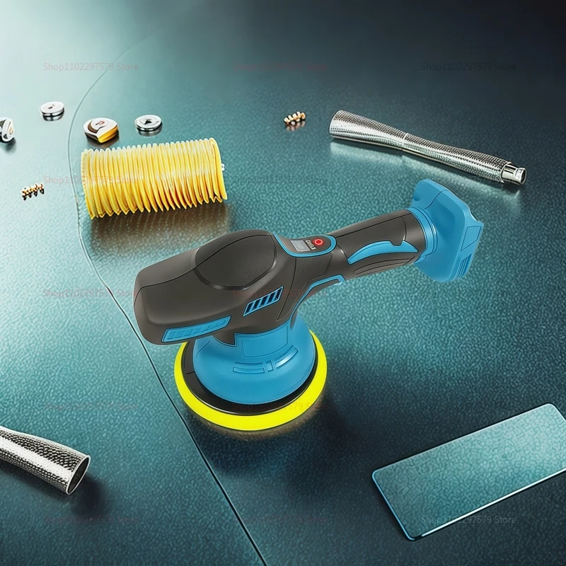 Беспроводной автомобильный полировщик, 8 передач, регулируемый автоматический электрический буфер для вощения, инструмент для уплотнения глазури, совместимый с Makita 18 В, без батареи
