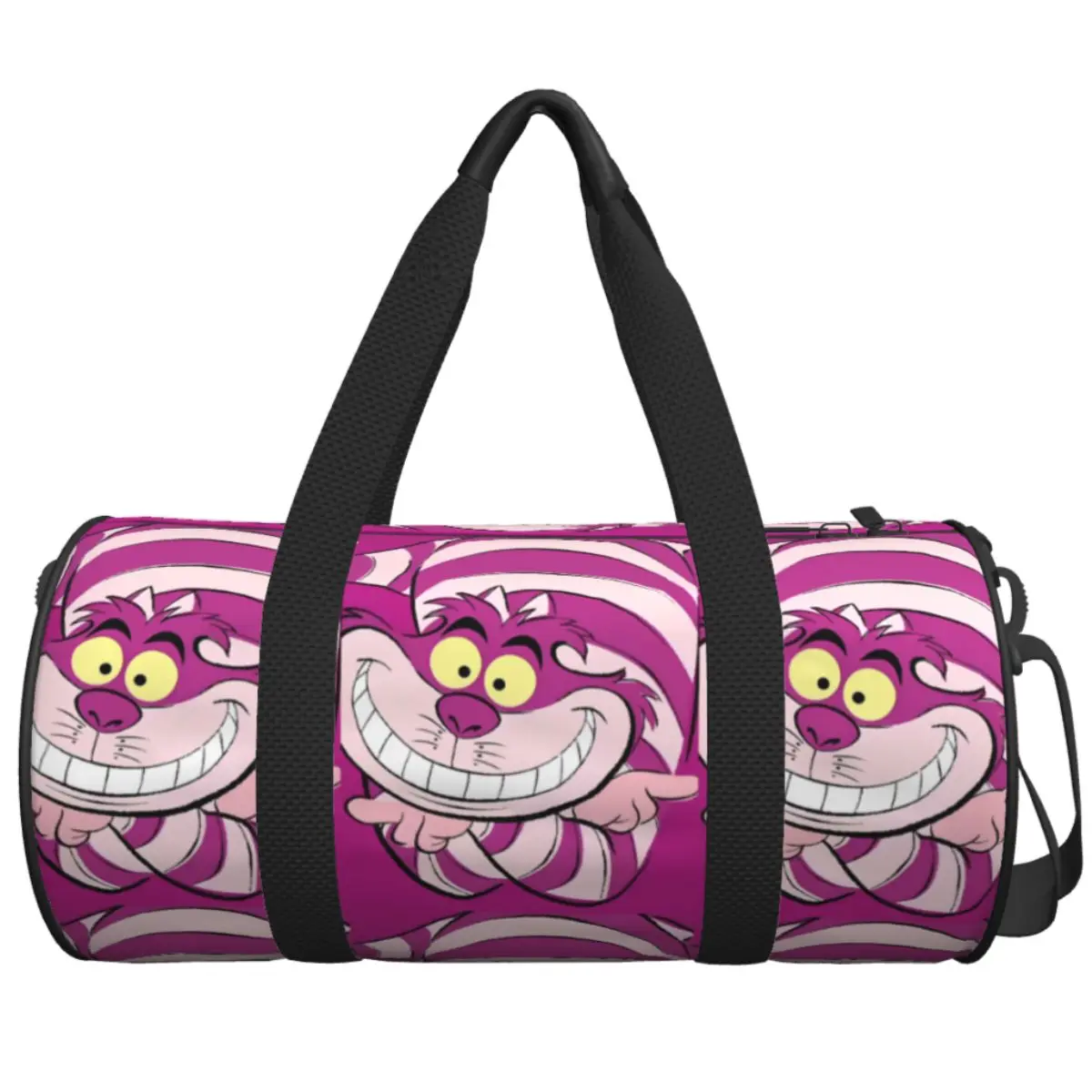 

Дорожная сумка «Алиса в стране чудес», Чеширский кот, большая вместительная спортивная сумка для выходных, мужская и женская спортивная сумка с узором, сумка для фитнеса, багажа