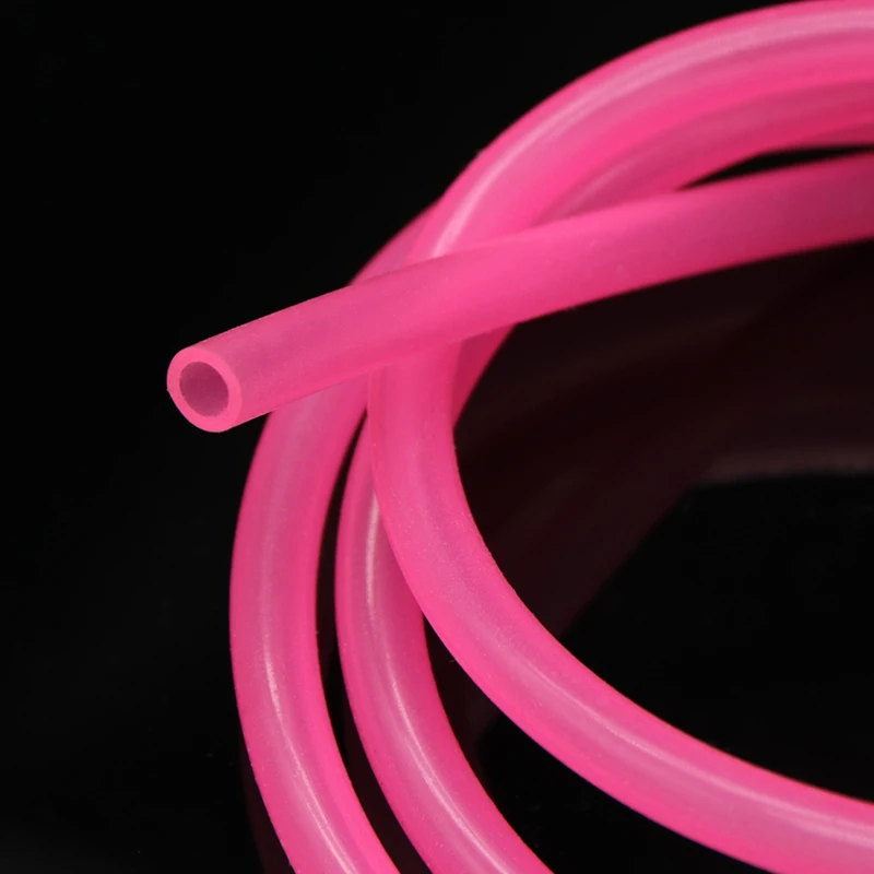 1/2/3/5/10M  Pink Food Grade Silicone Rubber Hose IDxOD 2x4mm 3x5mm 4x6mm 5x7mm 6x8mm Flexible Nontoxic Silicone Tube Water Pipe