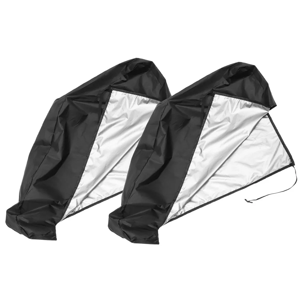 

2Pcs Hitch Cover for Rv Trailer Tongue Jack Protection Reliable Weatherproof Design Fits Caravans Motorhomes Tow Hitch Receiver