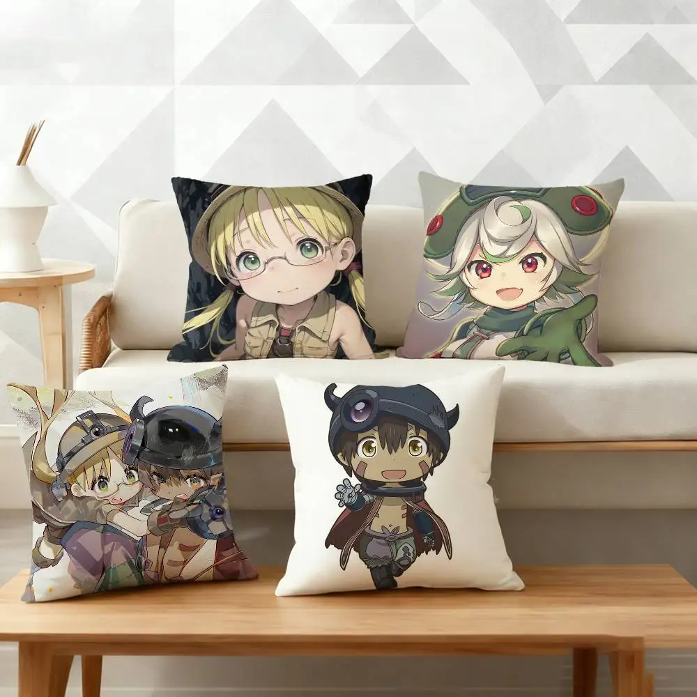 

Anime M-Made In Abyss Pillow Case Pattern Printed Pillowcase For Living Room Sofa Cushion Cover