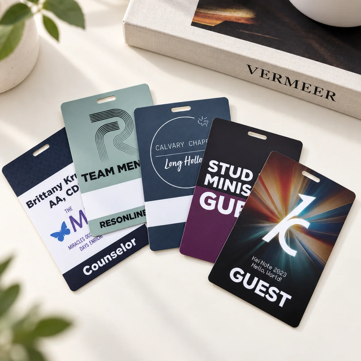 NMQ Custom Printed PVC Cards Personalized Logo ID Membership and Event Cards