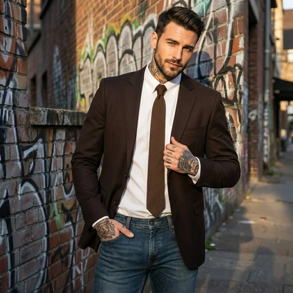 

Men's Suede Blazer Jacket Vintage Style Lined Casual Suit Coat Street wear Office Wear M-2XL