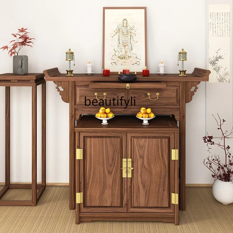 

Chinese Style Altar Incense Burner Table Household Solid Wood Buddha Table Buddhist Hall Buddha Shrine Altar Altar Cabinet