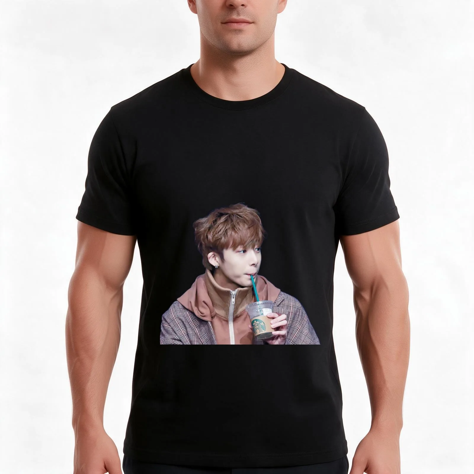 Hyungwon Monsta X T-Shirt Summer Casual Cotton Tee Oversized Streetwear Tops Vintage Graphic Print Loose Fit Short Sleeve