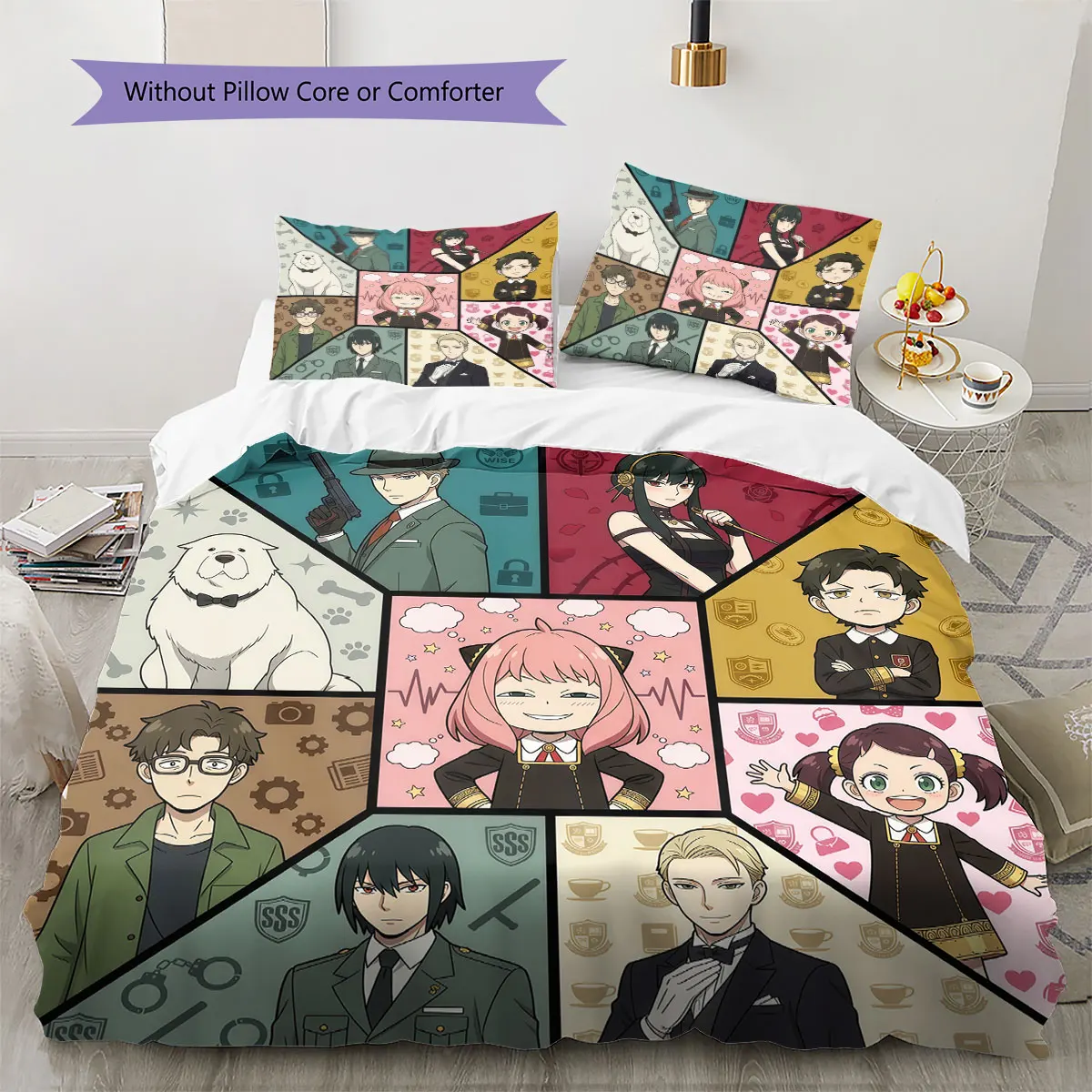SPY FAMILY Comfor Duvet Cover Children's Bedding Set,Extra Large Size Birthday Gifts Various Sizes Available -HE130