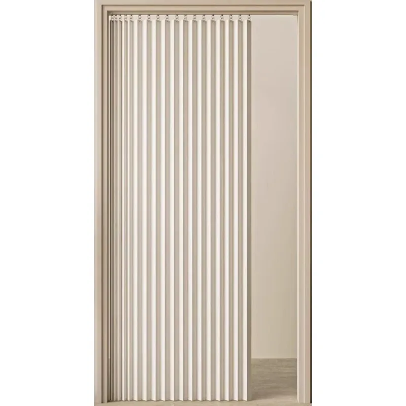 

Air conditioner folding door curtain without punching new high-end slide rail type bedroom aisle blocking curtain conditioner