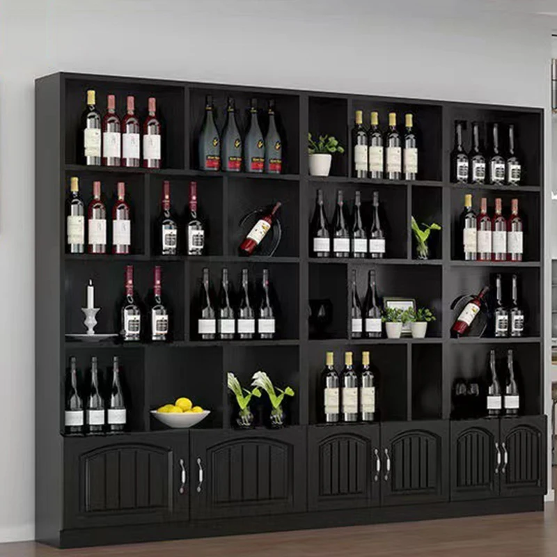 

Storage Lattice Wine Rack Design Display Column Cube Drying Floor Narrow Wall Single Wine Rack Modern Szafeczki Bars Cabinets