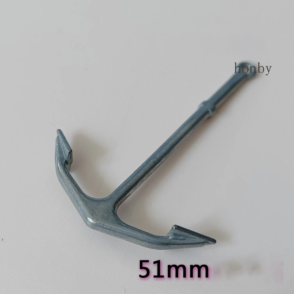 Model Metal Anchor Solid Wood Sailboat Assembly Accessories DIY Hobby Making Tools 2 Pcs/set