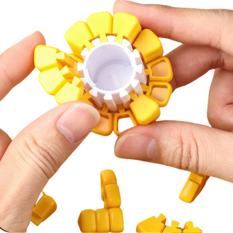 Bolsa colgante de llave AB maíz cubo mágico descompresión cerebro quema cubo mágico versátil tipo Fidget Tetris rompecabezas juguete