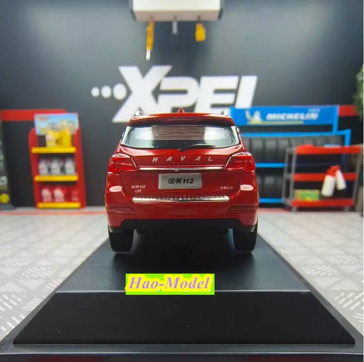 Gwm haval h2子供用ダイキャストモデルカー、合金、1:43、赤、誕生日プレゼント、趣味、ディスプレイ、コレクション、装飾品、男の子用おもちゃ