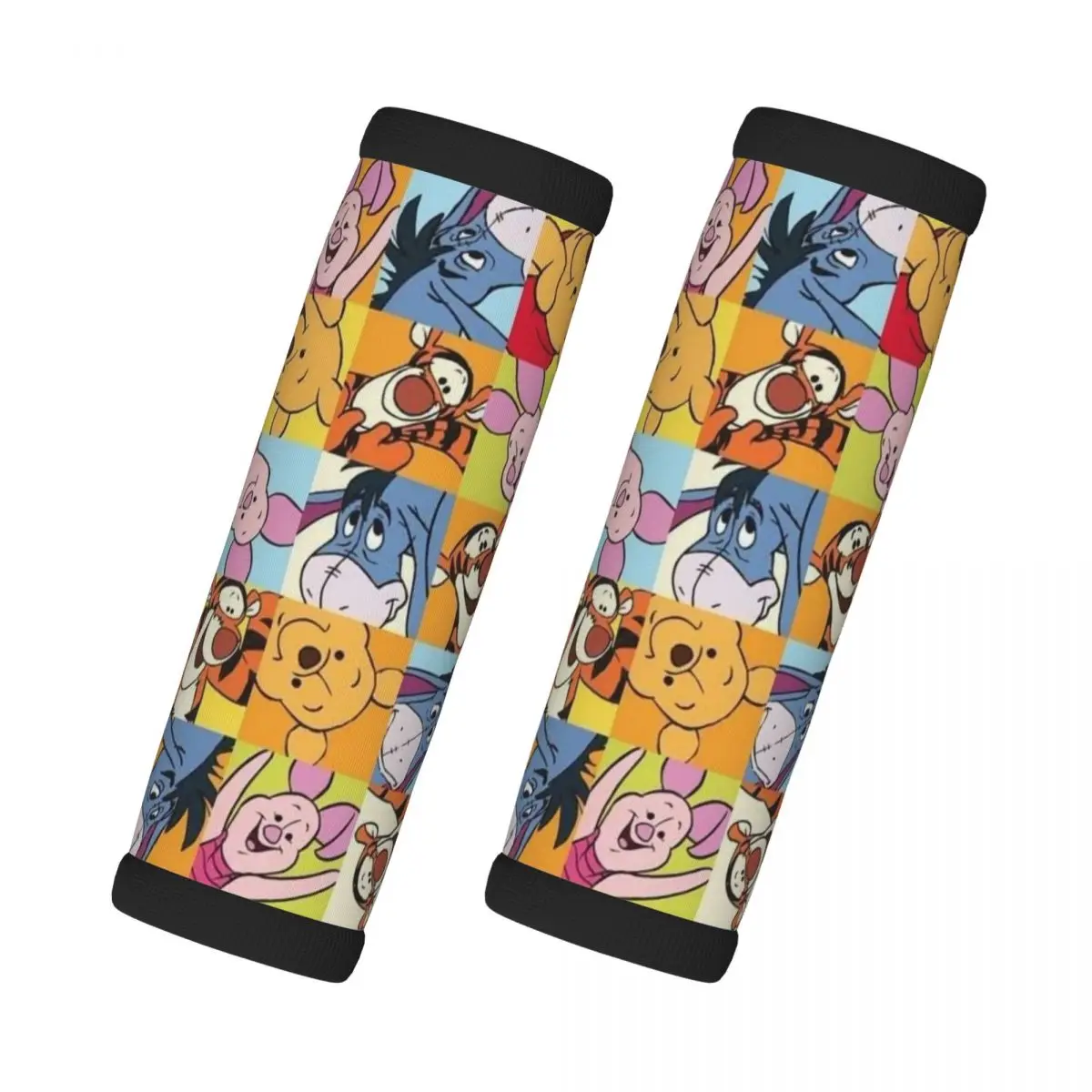 

Custom Winnie The Pooh Luggage Handles Wrap Grips 2 Pcs Neoprene Suitcases Luggage Travel Accessories For Backpack Shoulder Pad