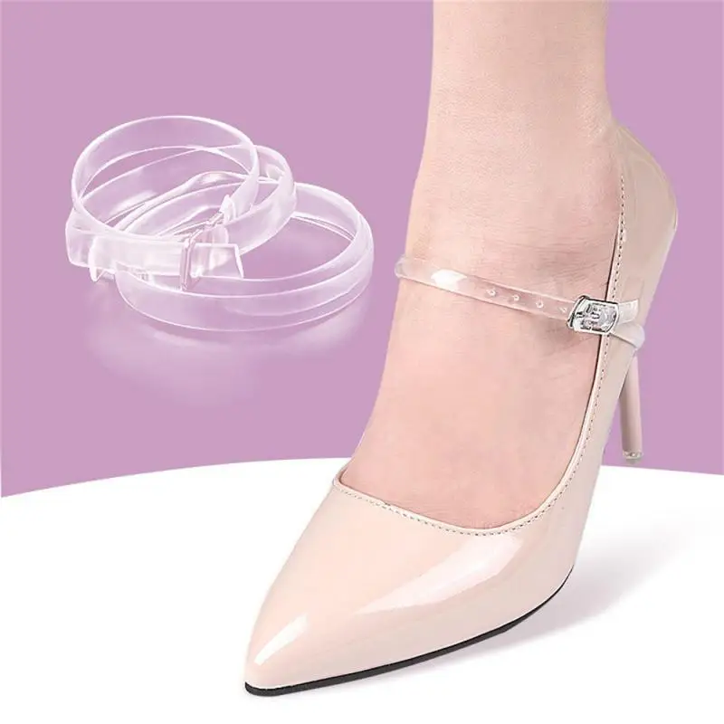 1/2/3piars High Heels Bundle Shoelace Holding Loose Transparent Anti-skid Straps Women Lace Shoes Band Shoe Accessories