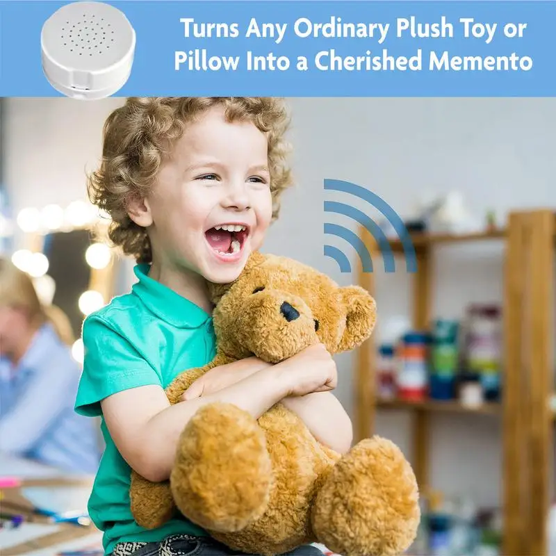 Stuffed Animal Sound Recorder 60 Seconds Button Sound Box Toys Recording Device Plush Toy  For Pillows Dolls Recorder Voice Box