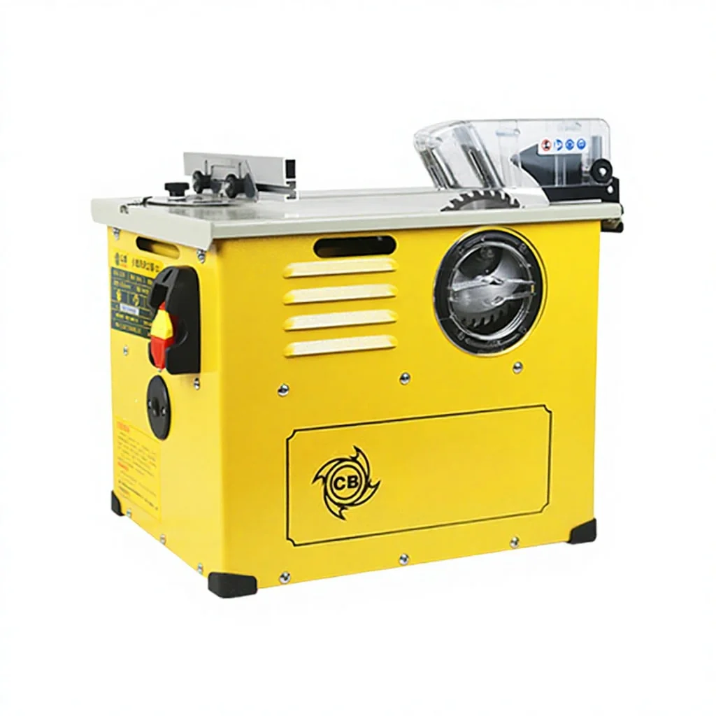 2300W Horizontal Woodworking Table Saw Brushed Motor Eco-Friendly Dust-free Design 6 Month Warranty Wood Specific Cutting 15mm