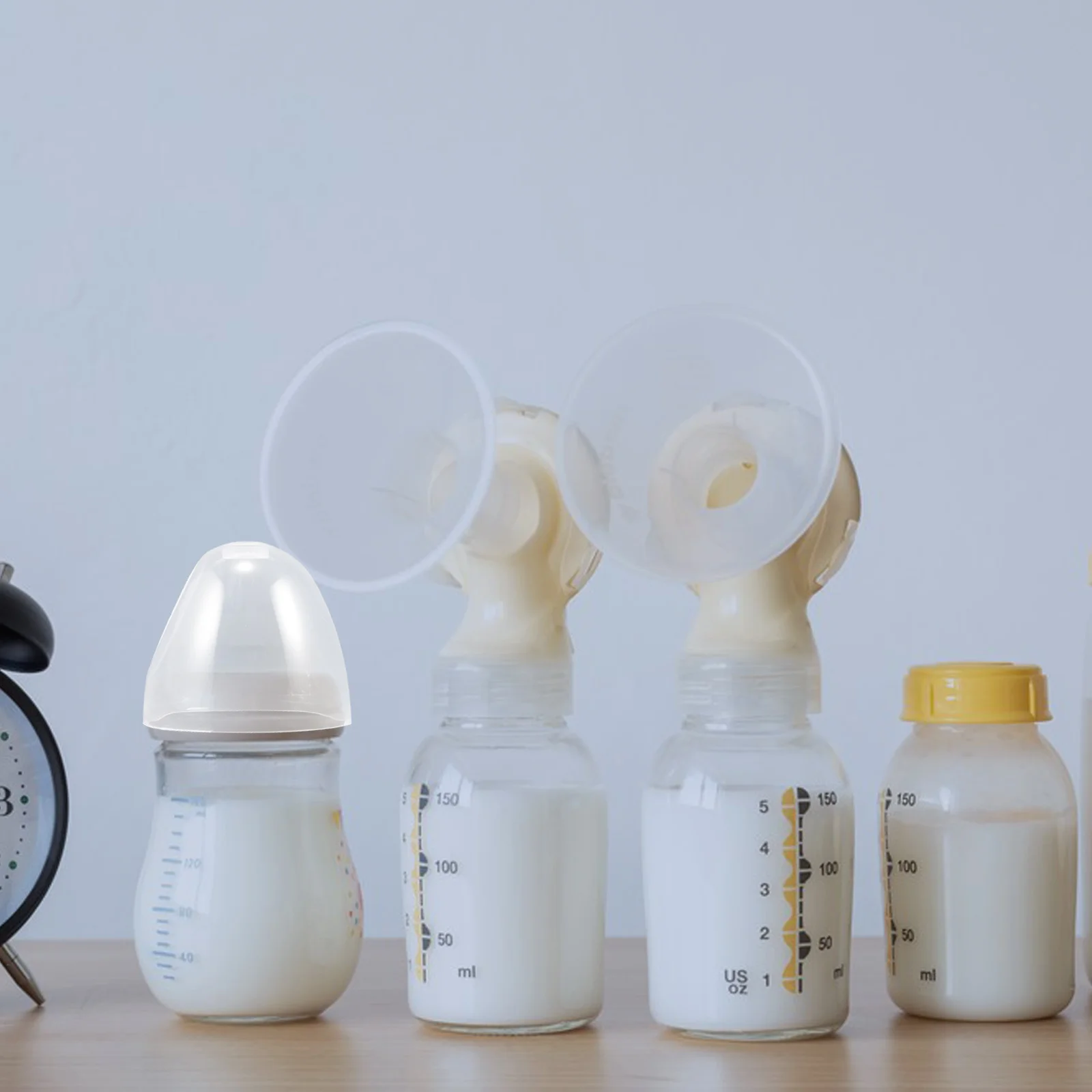 

3Pcs Bottle Cap Accessories Transparent Baby Caps Replacement Lid Container Clear Baby Bottle Caps For Bottles Travel Milk