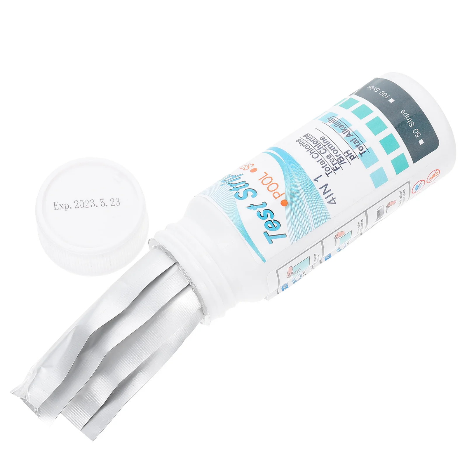 

50Pcs Pool Test Strips Swimming Pool Water Testing Kit for PH Chlorine Hardness Fast-Reading Test Paper Reliable Performance