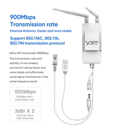 VONETS-minienrutador VAP11S-5G, repetidor wifi, amplificador de señal ap, adaptador de enrutador DC 5V-24V