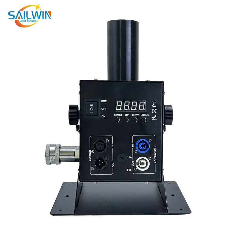 SAILWIN LED Digital RGB Adjustable Angle CO2 Jet Fog Machine Column Stage Effects Smoke Machines For Disco DJ Wedding