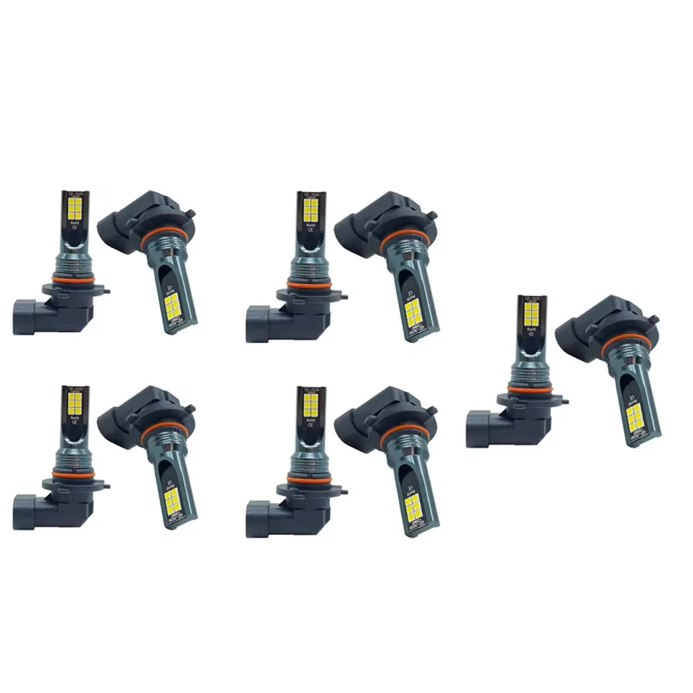 5Pairs LED Car Fog Light Bulbs 9005 9006 HB3 HB4 H10 Wireless 20000LM 6000K Headlight Lamp for Car Driving Auto