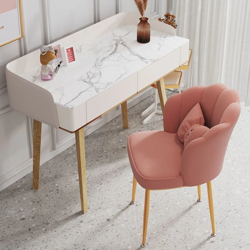 Luxury Living Room Chair Home Light Backrest Designer Bedroom Dressing Table Makeup Chair Nordic Meuble De Salon Furniture