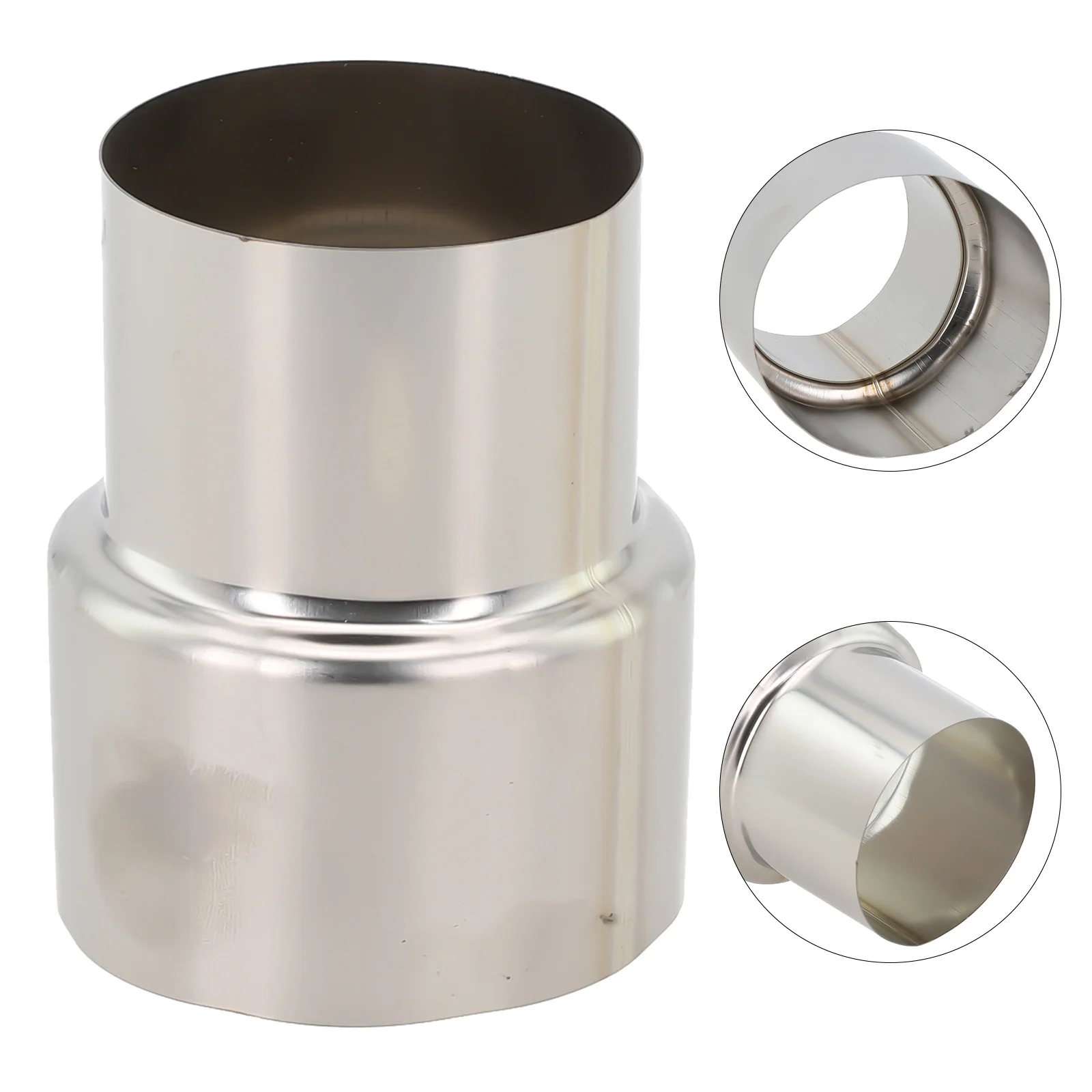Stainless Steel Stove Pipe Reducer & Flue Liner Connector, Chimney Adapter Fitting For HVAC Ventilation System